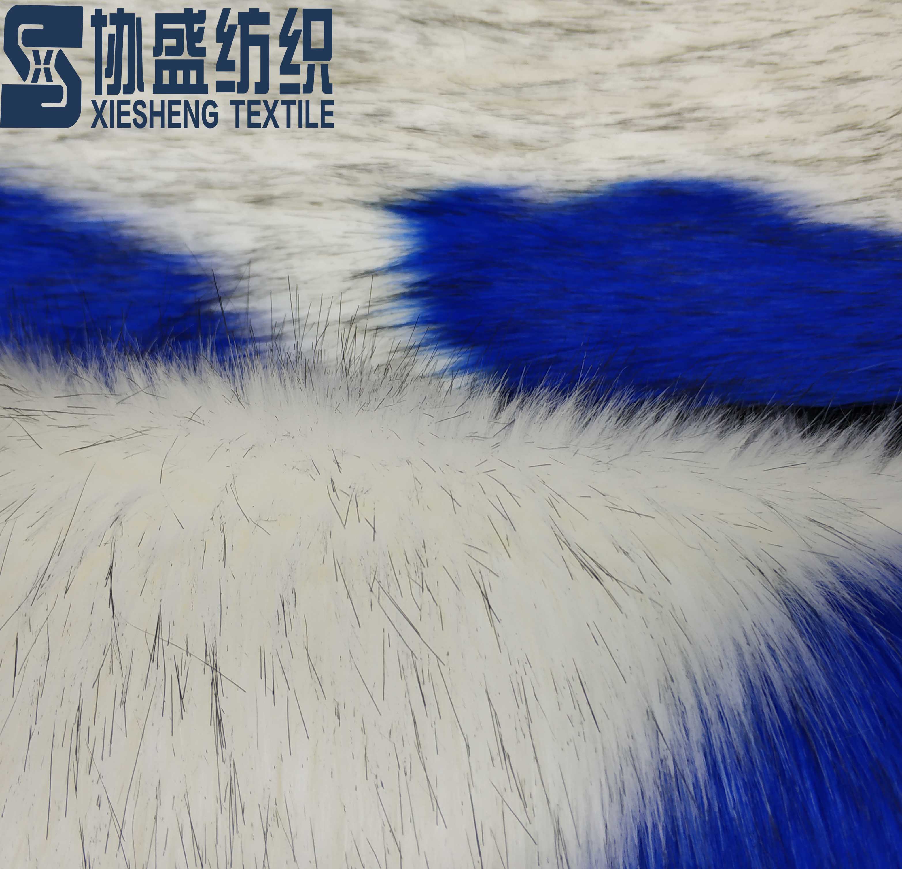 two color plush tip-dyed